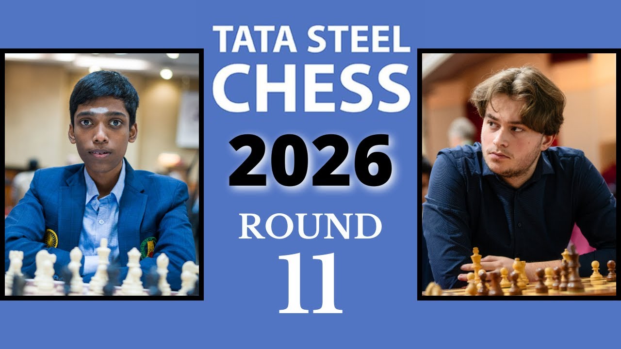 R Praggnanandhaa vs Vincent Keymer | Tata Steel Masters 2026 | Round 11
