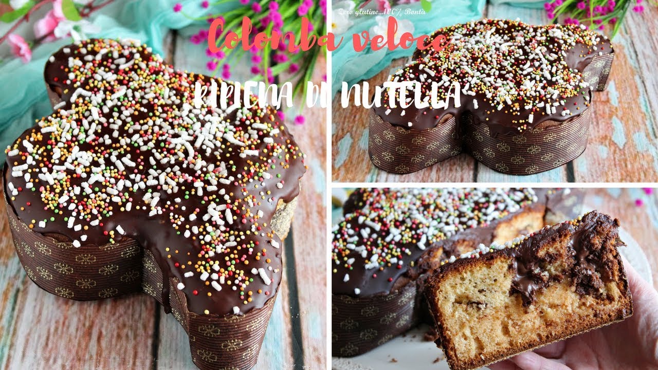 Colomba veloce ripiena di nutella - Buona Pasqua