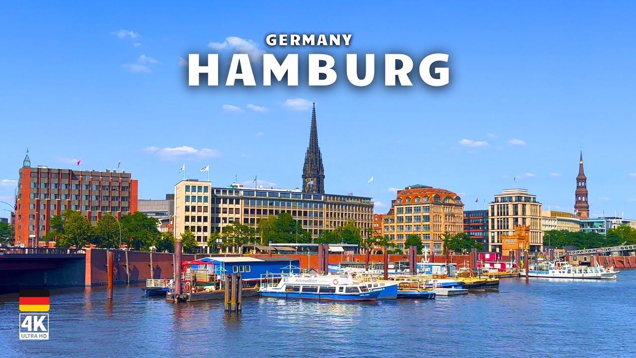 Hamburg, Germany Walking Tour | Summer Walk in Stunning 4K HDR