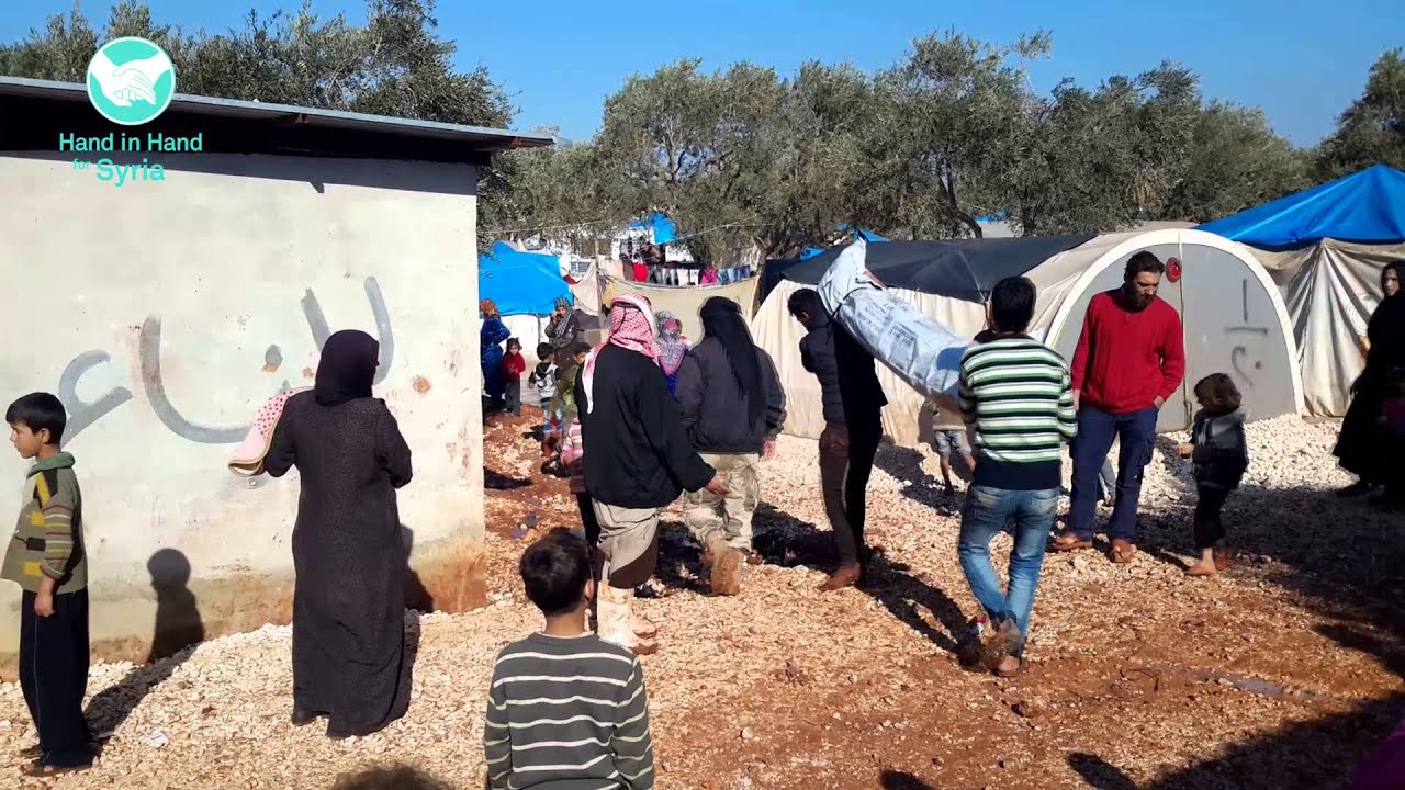 حملة مساعدات مقدمة لمخيم الهديل في أطمة