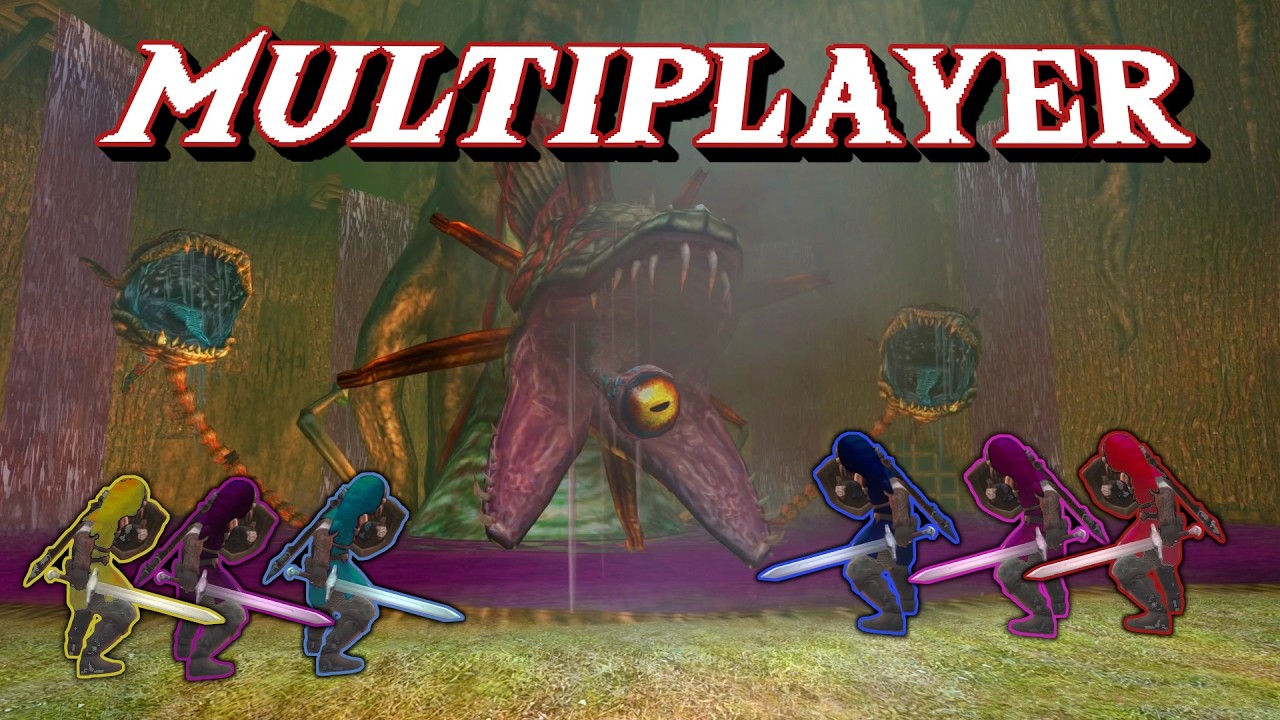 6 IDIOTS Take On The FOREST TEMPLE In Zelda Twilight Princess MULTIPLAYER