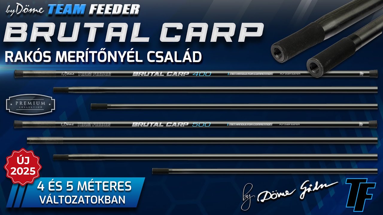 Megérkeztek a By Döme TEAM FEEDER Brutal Carp rakós merítőnyelek!