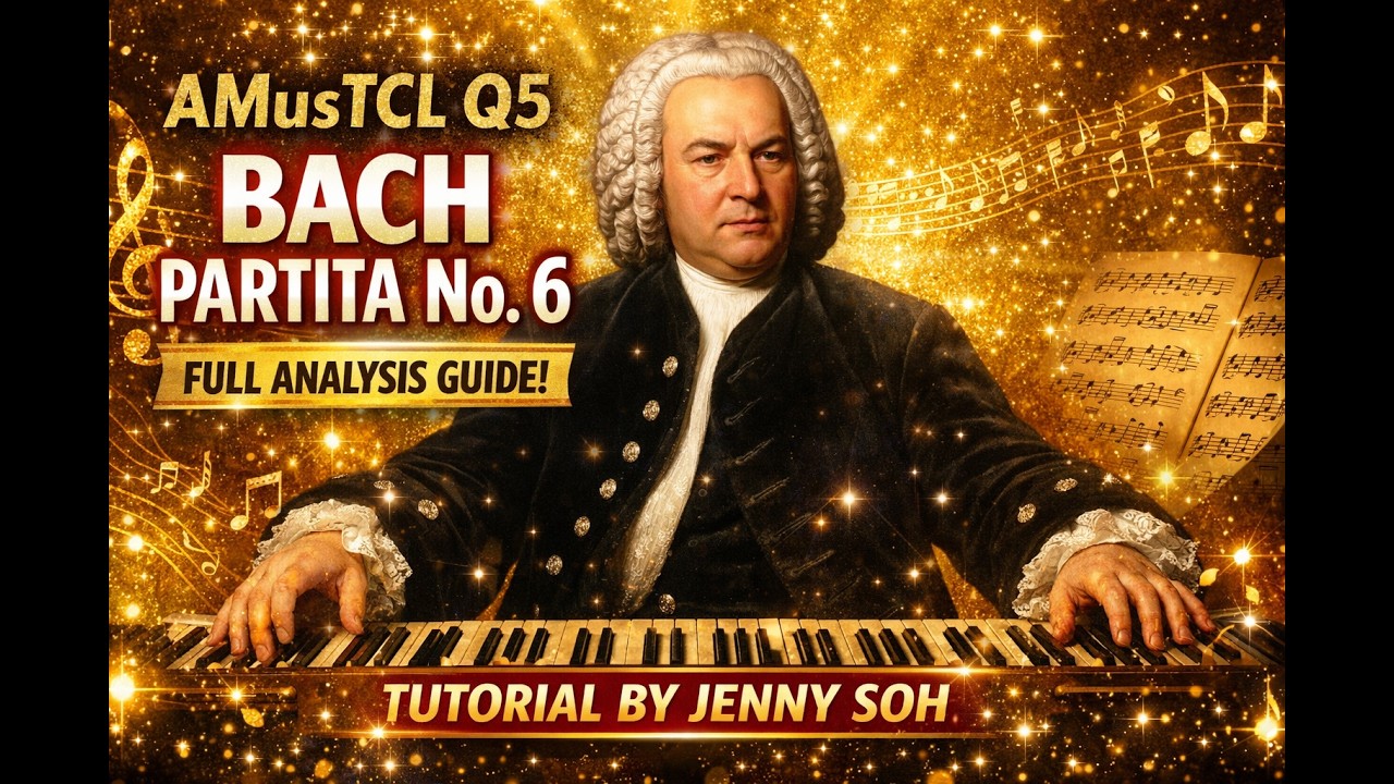 AmusTCL 2025-26 Bach Partita No.6 Full Analysis PDF | AmusTCL Diploma Music Theory Set Work Analysis