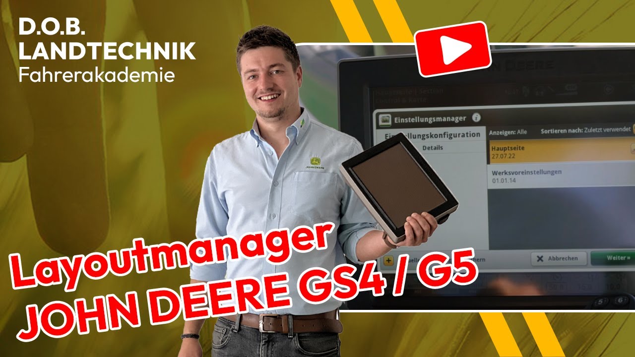 D.O.B. Fahrerakademie #4 LAYOUTMANAGER John Deere Display GS4/G5