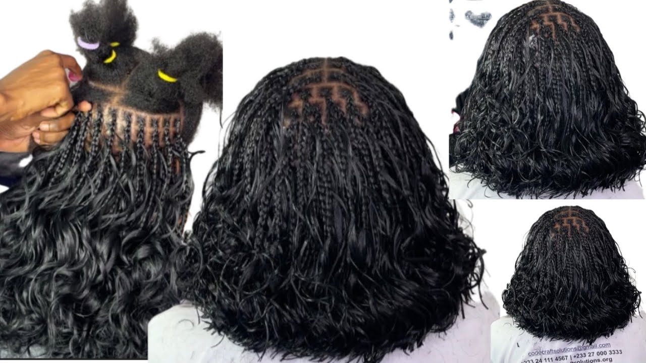 How to French curl bob hair using lush extension natural hair spiral hair #frenchcurlbraids