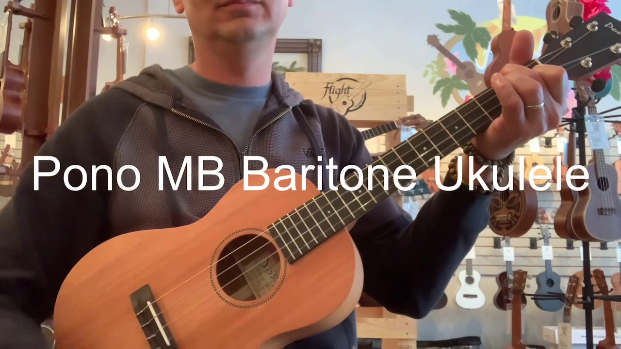 Pono MB Baritone Ukulele Demo/Review at Aloha City Ukes