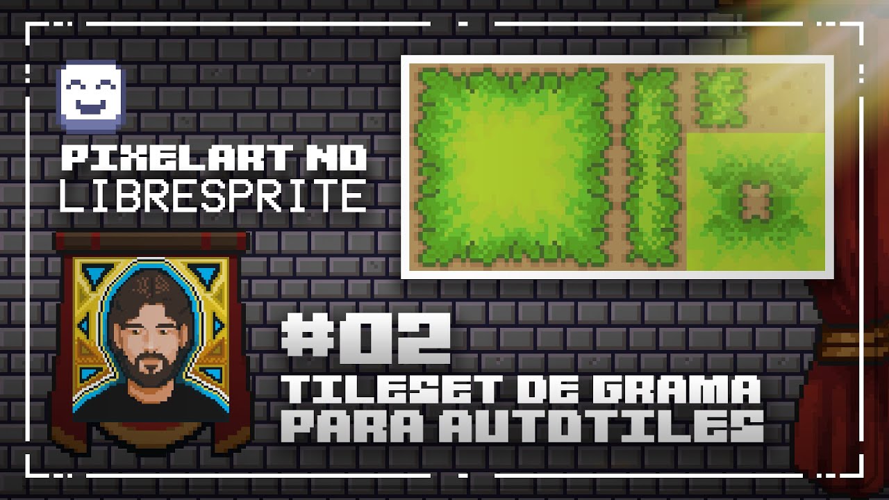Como criar Tileset Topdown 16x16  para Autotile no LibreSprite