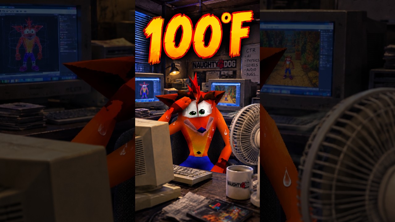 The BRUTAL Conditions Behind Crash Bandicoot's Success #crashbandicoot #naughtydog #sony #crash