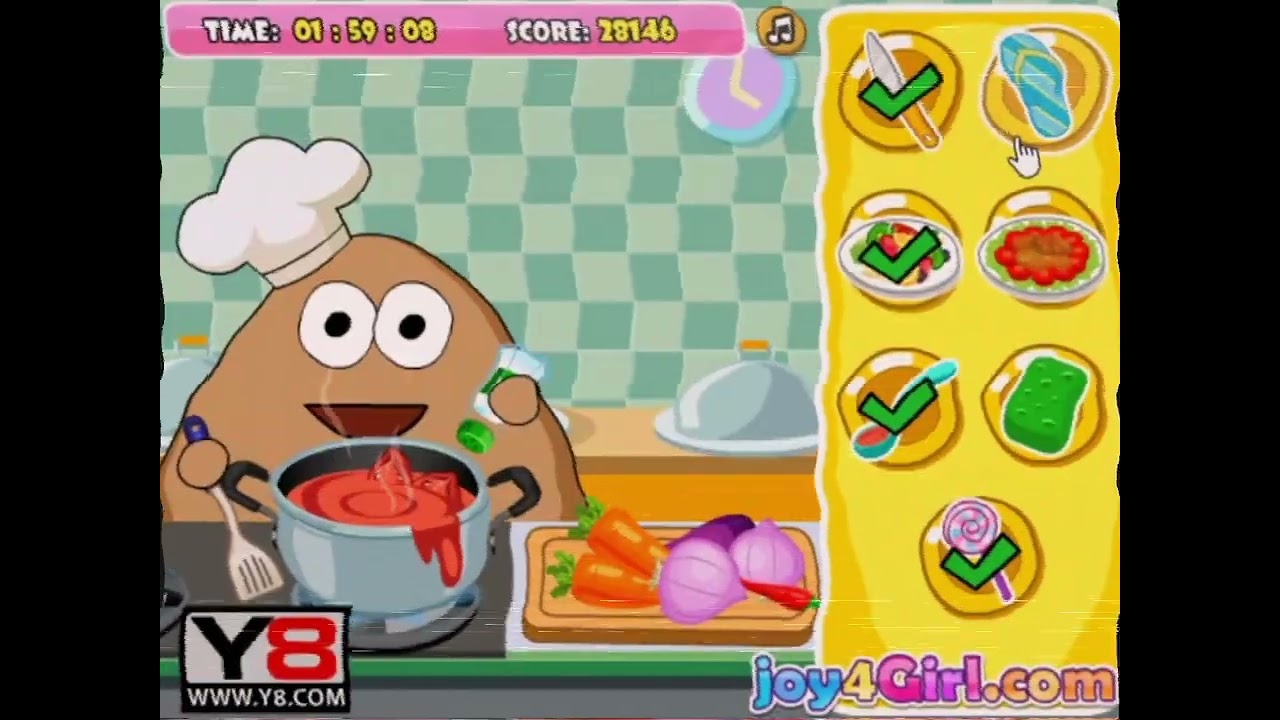 Pou Kitchen Slacking | Piracy Anti Screen