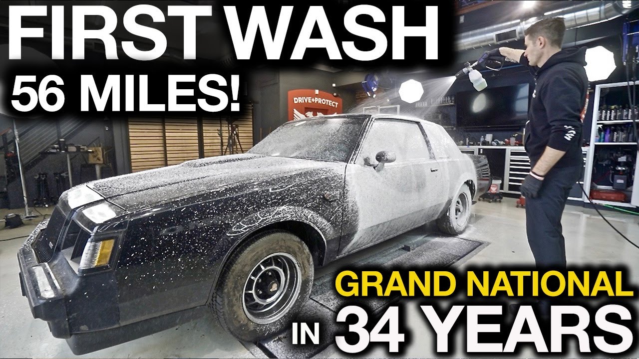 Первая мойка за 34 года. 56 миль! В амбаре нашли Buick Grand National.