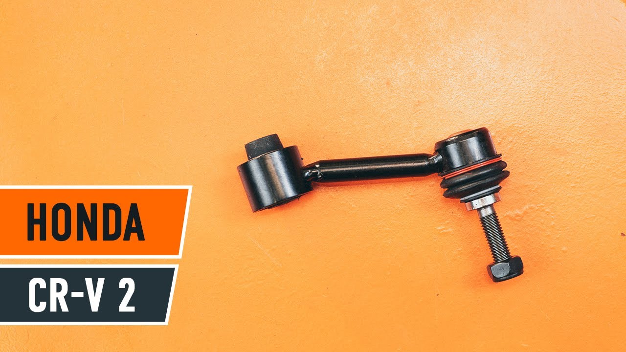 How to change rear Anti Roll Bar Link on HONDA CR-V II [TUTORIAL AUTODOC]