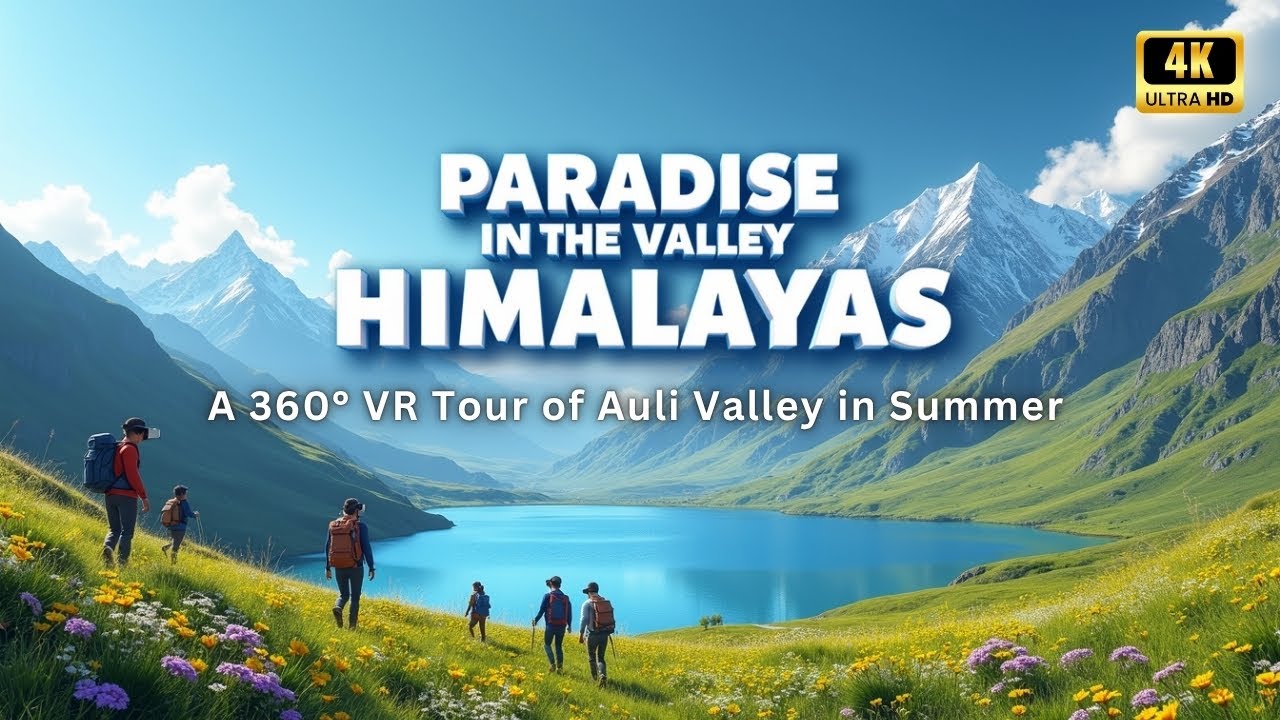 Paradise in the Himalayas! | A 360° VR Tour of Auli Valley in Summer (4K) | Zogyy