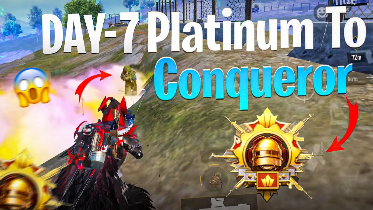 😱 DAY-7 Platinum To Conqueror Best Strategy For Rank Push 😱