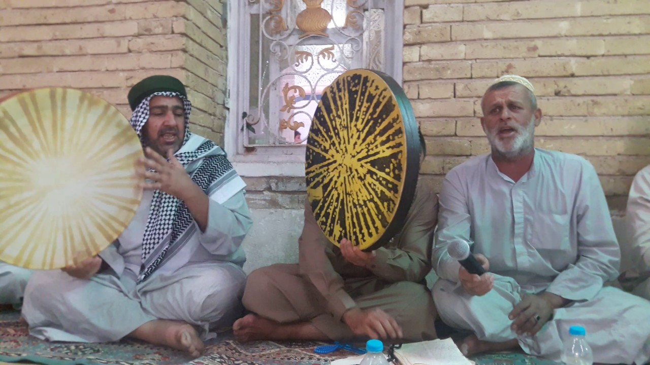 المداح محمد العبيدي حادي تكيه جدي السيد شاكر الغلام في زياره السيد احمد الرفاعي