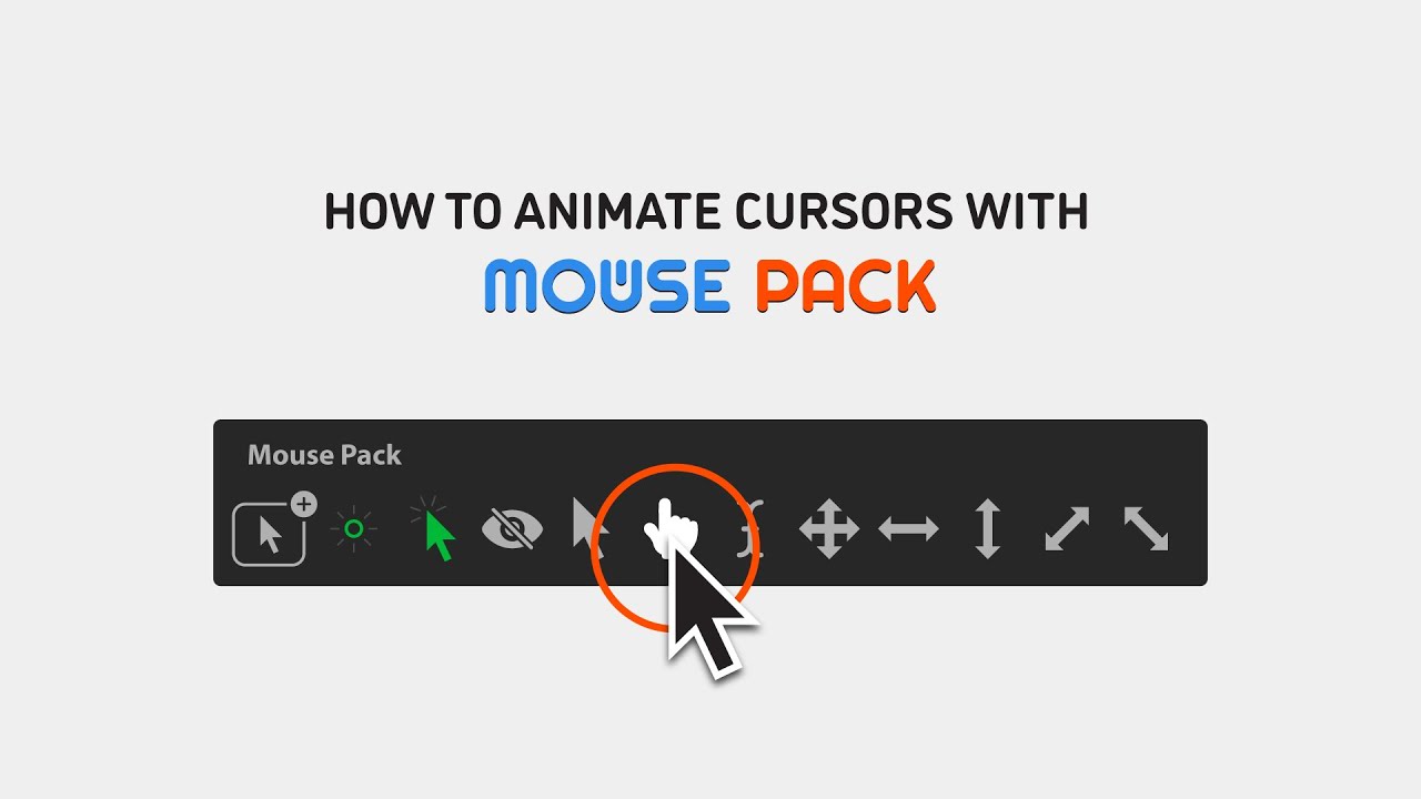 Mouse Pack Tutorial &ndash; Animate cursors in After Effects