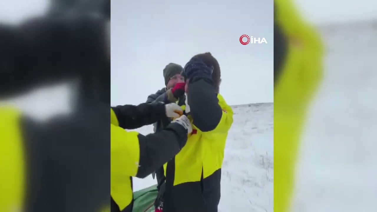 64 koyunla sağ olarak kurtarılan çobandan Vali Çiçek’e teşekkür