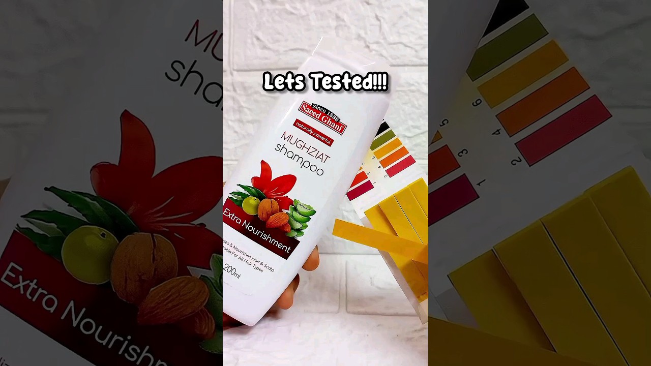 Shocking🤯 saeed ghani shampoo ph test #shorts #saeedghani #shampoo #haircare #hairshampoo #hairfall