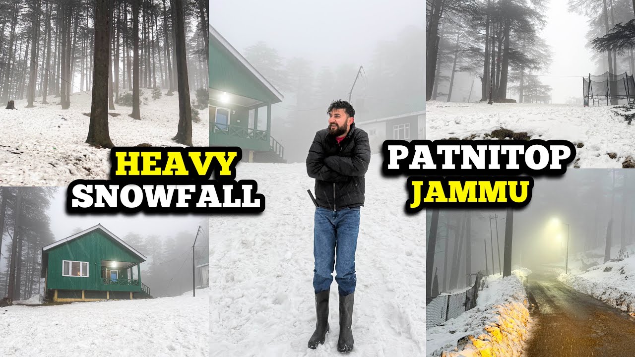 Heavy Snowfall in Patnitop Jammu | Roads Covered in Snow | Patnitop Snowfall Live Update 2026