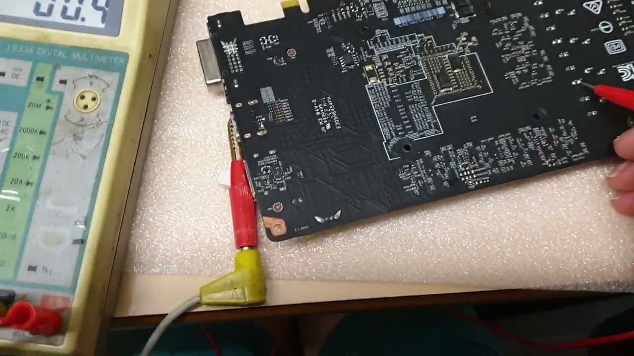 MSI GTX 1060 6GB OCV1 resistances across the board for repair Micron memory