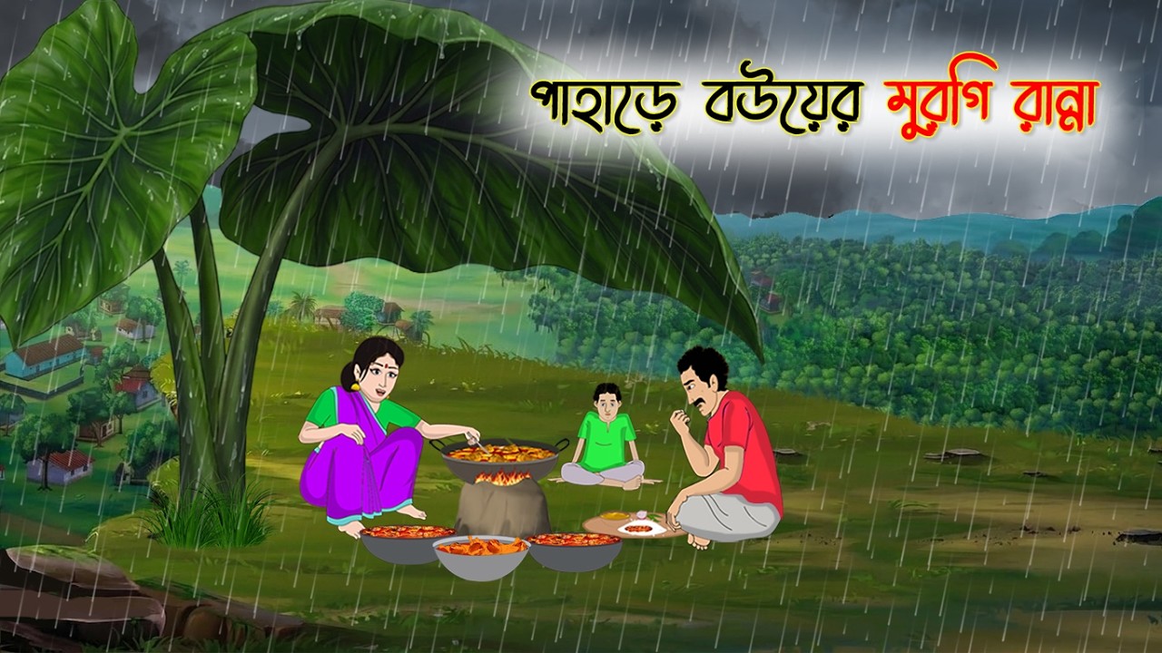 পাহাড়ে বউয়ের মুরগি রান্না | Cartoon Golpo | Bengali Animated Story | Bangla Cartoon