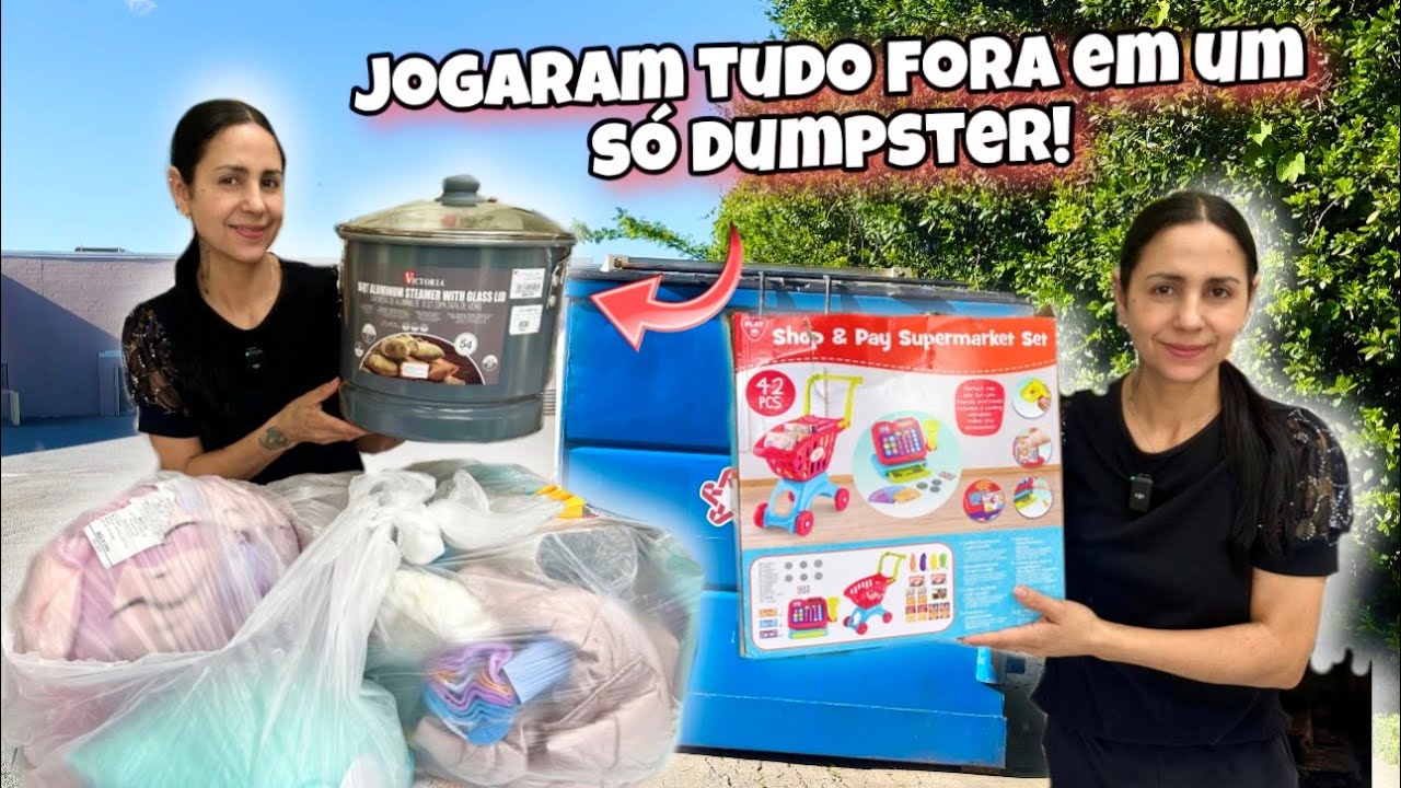 Jogaram tudo fora em só dumpster dos Estados Unidos!🇺🇸