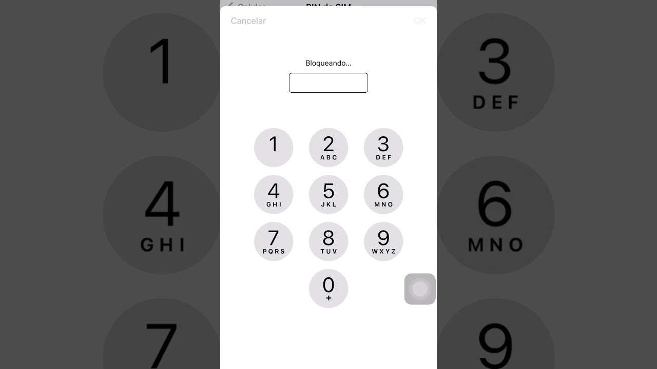 Como bloquear c&oacute;digo PIN do chip no iPhone