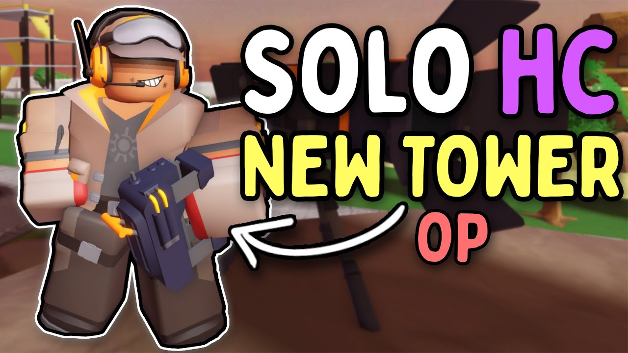 SOLO HARDCORE WITH NEW OP SPOTLIGHT TECH TOWER | Roblox Tower Defense Simulator