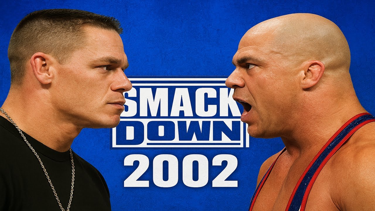 John Cena vs Kurt Angle | SmackDown 2002 Debut Match! WWE 2K23