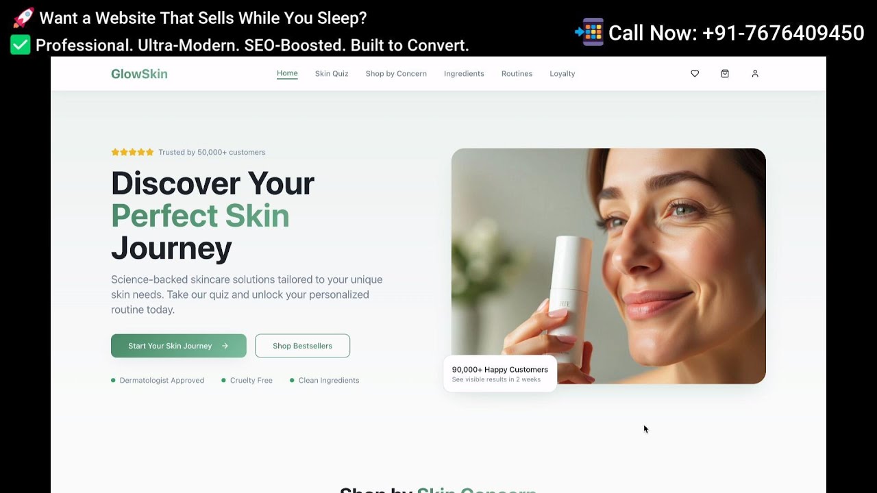 Build a Skincare Quiz Website | E-commerce Personalization