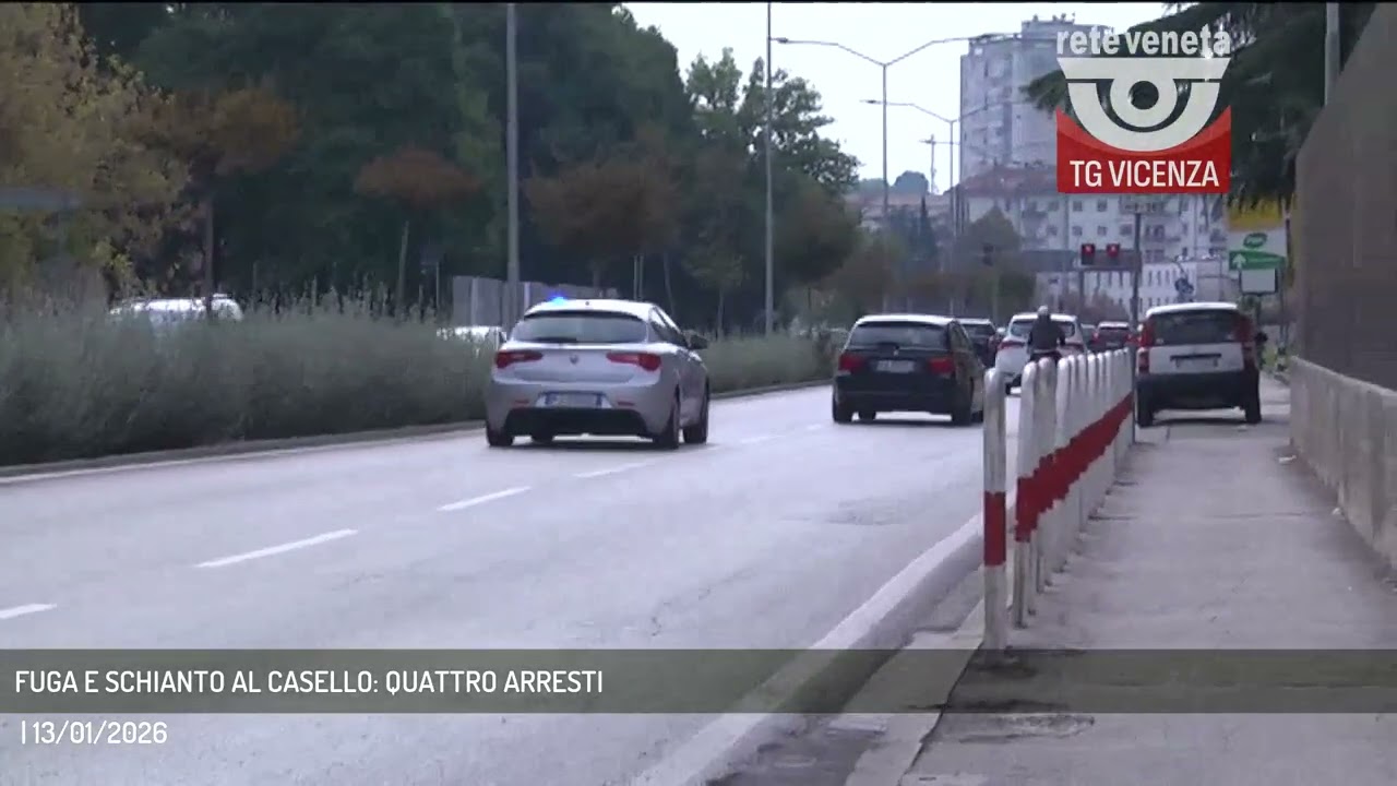 FUGA E SCHIANTO AL CASELLO: QUATTRO ARRESTI

 | 13/01/2026