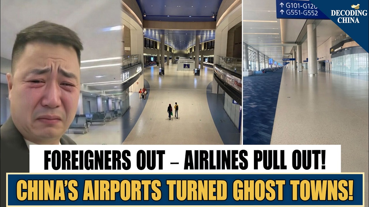 Авиакомпании покидают Китай: терминалы стоимостью в миллиард юаней опустели, аэропорты превратили...