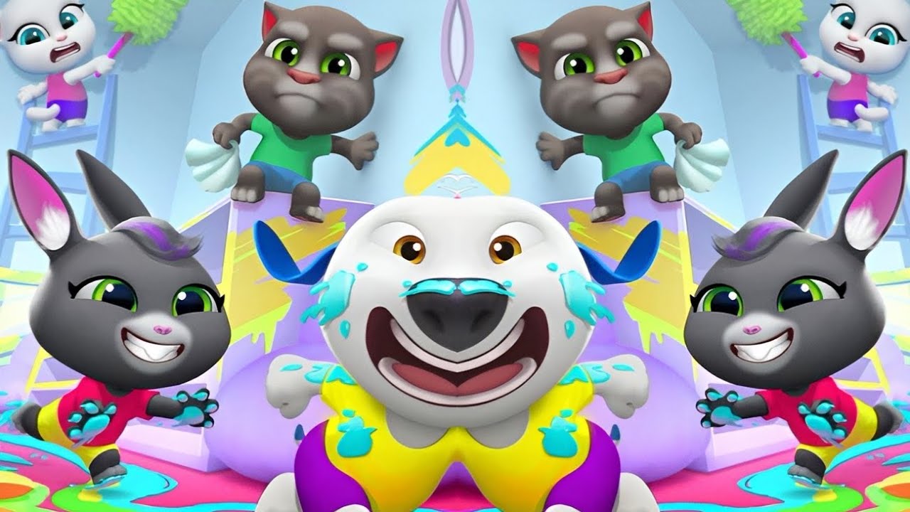 Talking Tom Friends Funny moments 😁