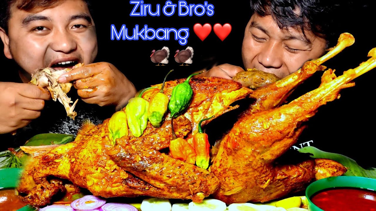 5KG TURKEY + 6 KING CHILLI MUKBANG WITH MY YOUNGER BRO ❤️