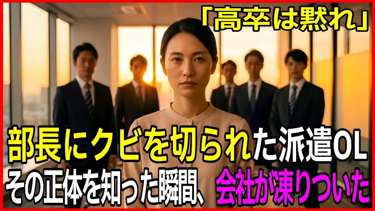 「高卒OLにできる仕事はない」とクビを切った部長──派遣先から届いた1通のメールが、会社を凍りつかせた