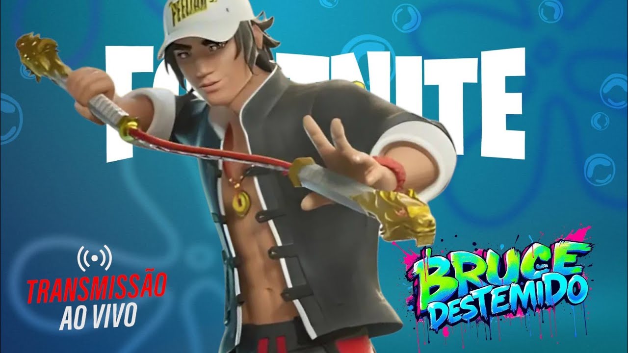 FORTNITE LIVE INSANA com BRUCE DESTEMIDO !!!