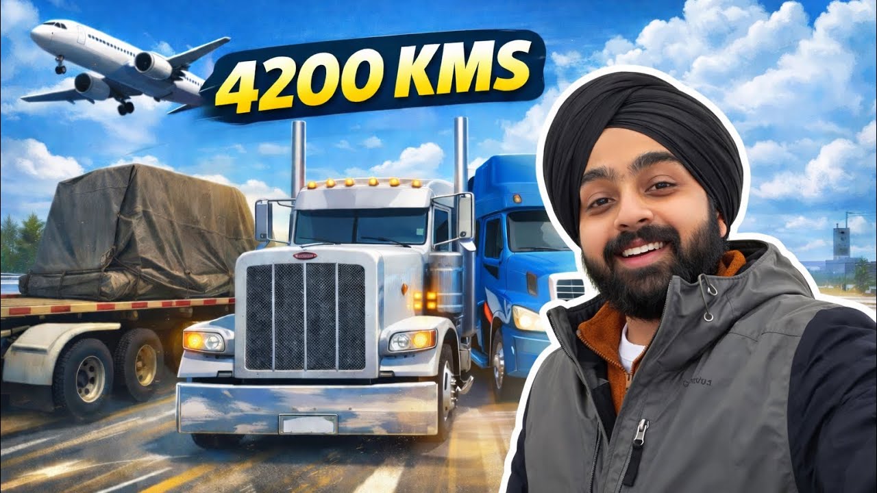 4200 kms ka Trip Canada to America | see how they loaded me on Halifax airport 