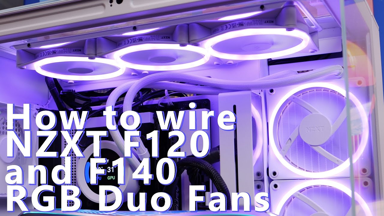 Как подключить вентиляторы NZXT F120 и F140 RGB Duo — руководство по подключению и настройке вент...