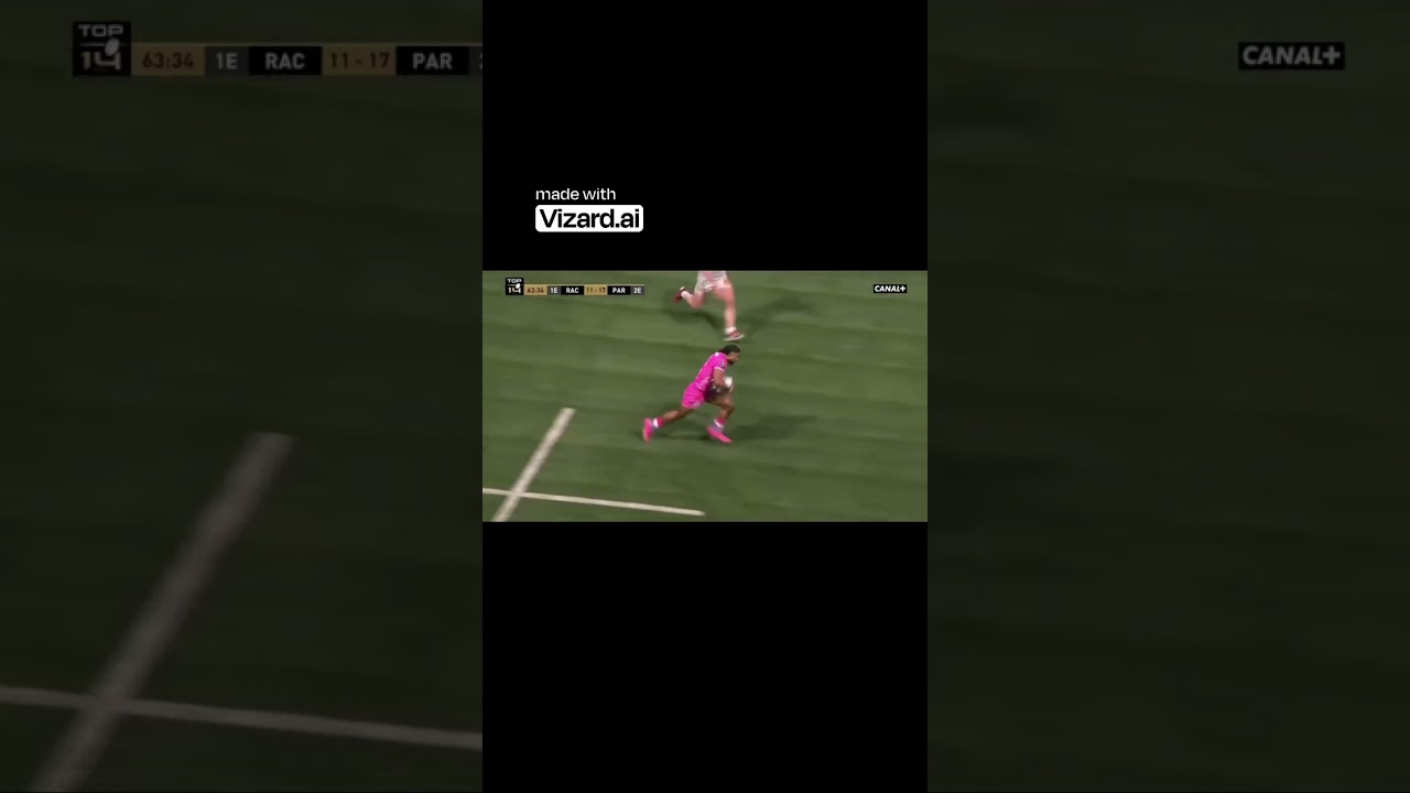Breakaway Play Sparks Intense Rugby Action!   Racing 92 vs Stade Fran&ccedil;ais