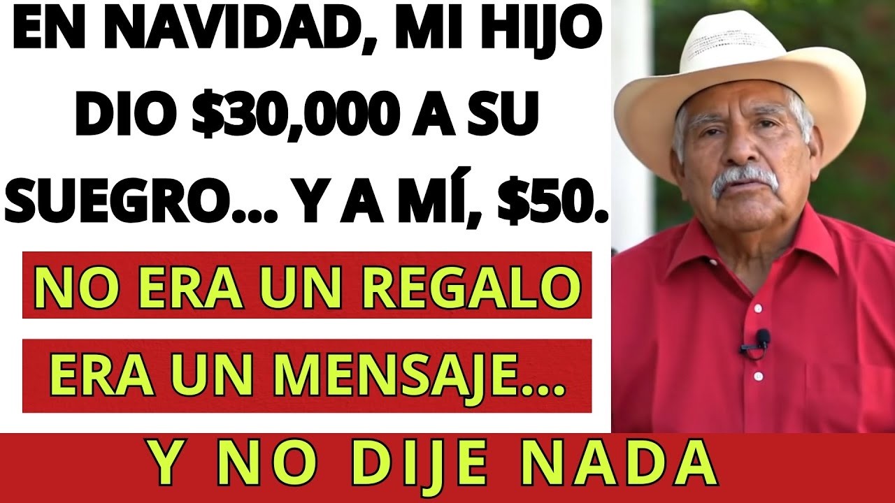 EN NAVIDAD, MI HIJO GASTÓ $30,000 PESOS EN EL REGALO DE SU SUEGRO… A MÍ ME DIO UNOS CALCETINES DEL