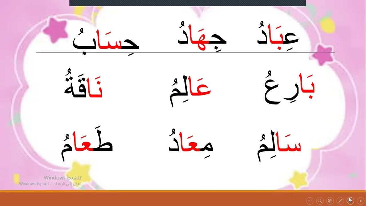 تخلصي من مشكلة ان الطفل يتلخبط بين الحركات القصيره والمدود (من الالف للياء بدووون عناء)