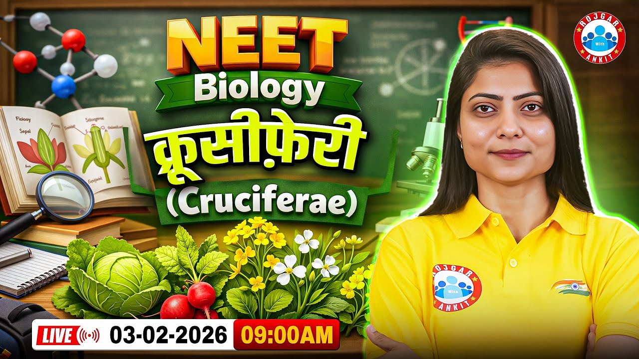 NEET Biology Brassicaceae | क्रूसीफ़ेरी (Cruciferae) | NEET 2026 Biology Important Topics | RWA