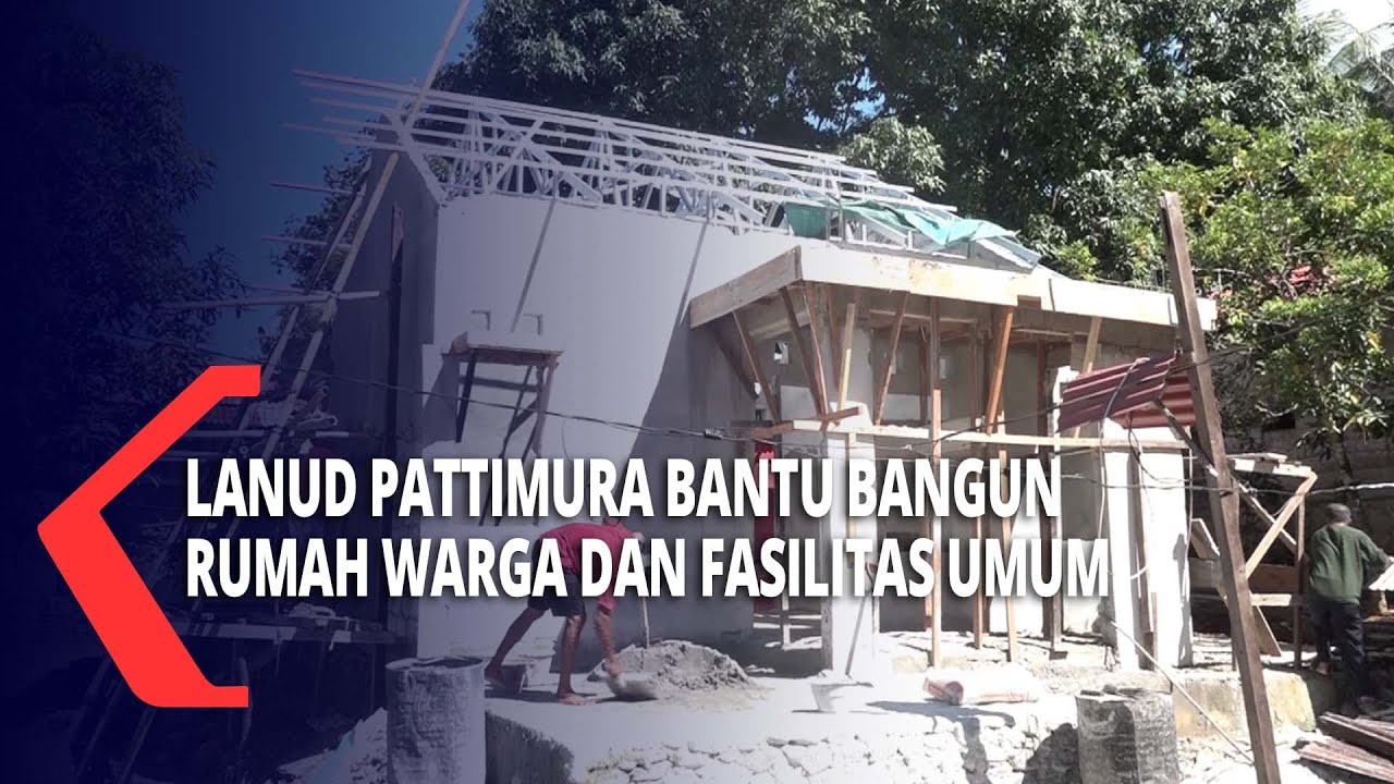 Hari Bakti TNI AU, Lanud Pattimura Bantu Warga Bangun Rumah Dan Fasilitas Umum