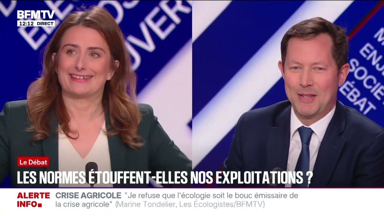Marine Tondelier met François-Xavier Bellamy en difficulté sur Marine Le Pen & le RN (BFM Politique)