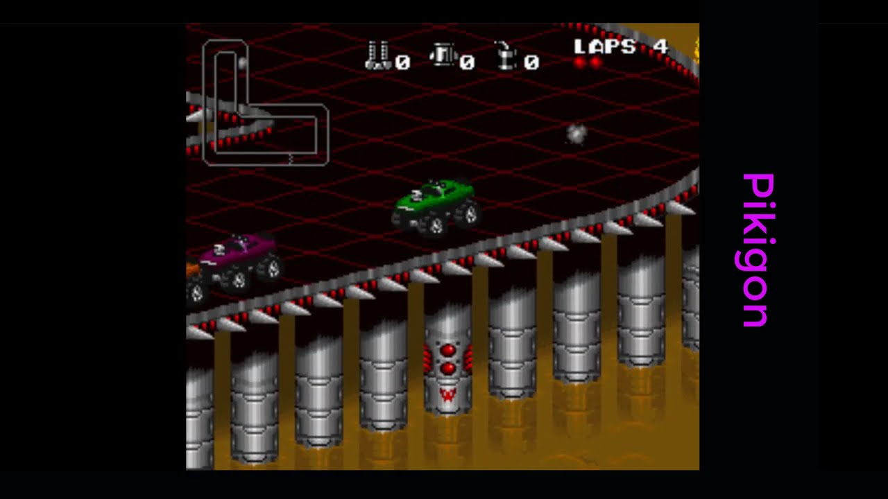 Rock n' Roll Racing walkthrough – Chem VI (SNES game)