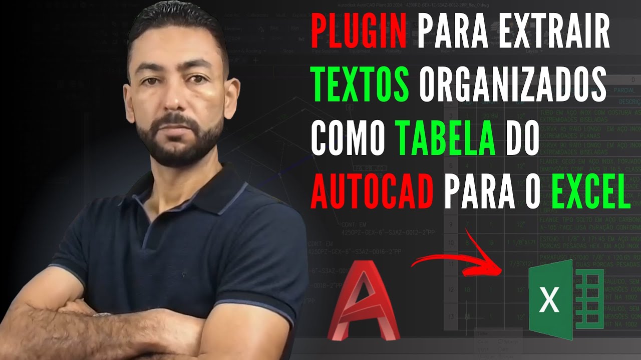 Plugin para extrair tabela explodida do Autocad para o Excel