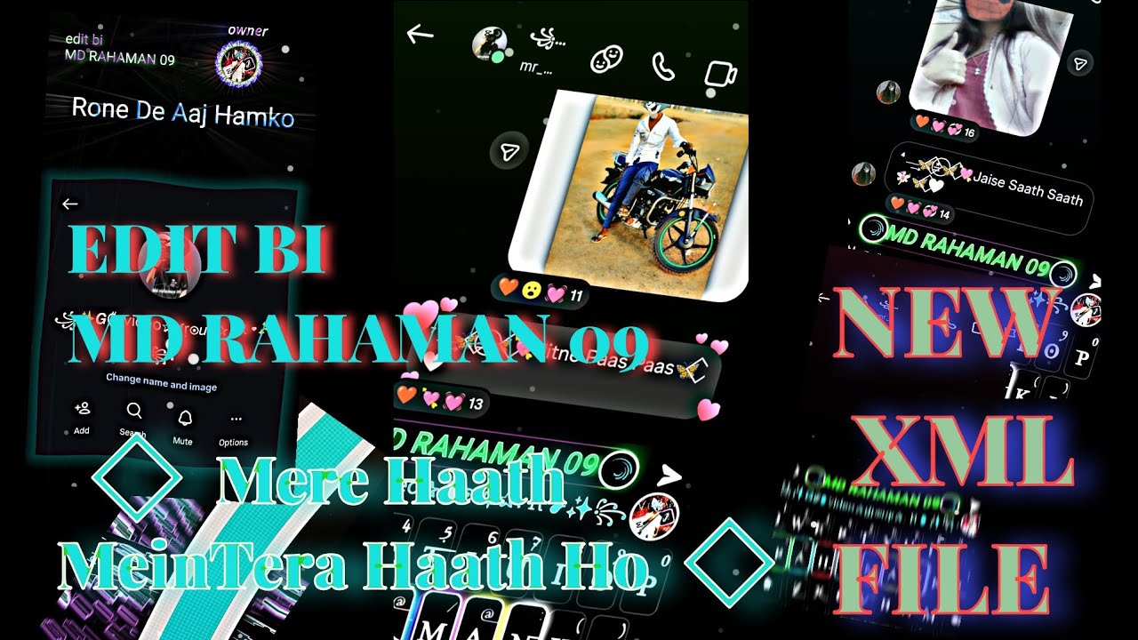 🦋⃟💘Mere Haath Mein Tera Haath Ho🦋⃟NEW HINDI SONG XML FILE EDIT BI MD RAHAMAN 09 ✅👇👇👇