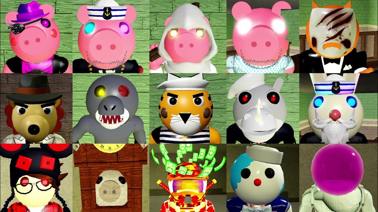 ROBLOX ALL PIGGY FANMADES MAPS JUMPSCARES