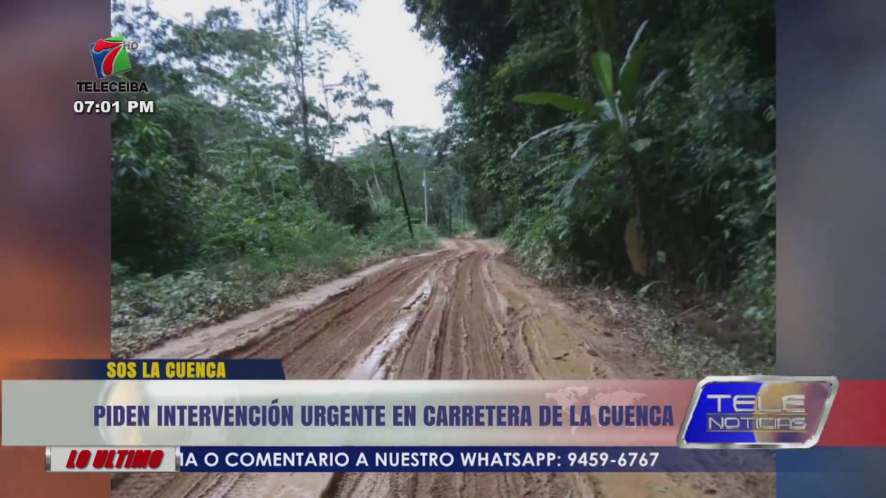 Piden intervención urgente en carretera de la Cuenca del Cangrejal de La Ceiba