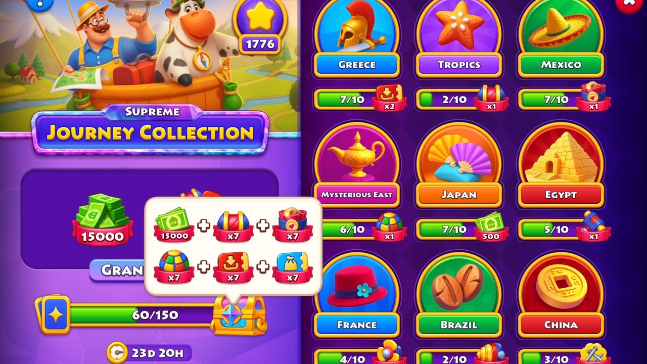 Township. Bit of everything. Match3, Disco Clash, Regatta tasks. All to get me more Cards:)