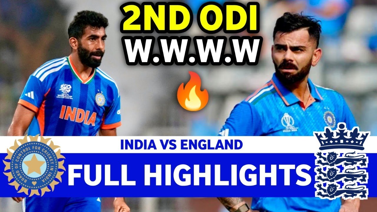 India Vs England 2nd ODI Match Full Highlights 2026 | Ind Vs Eng
